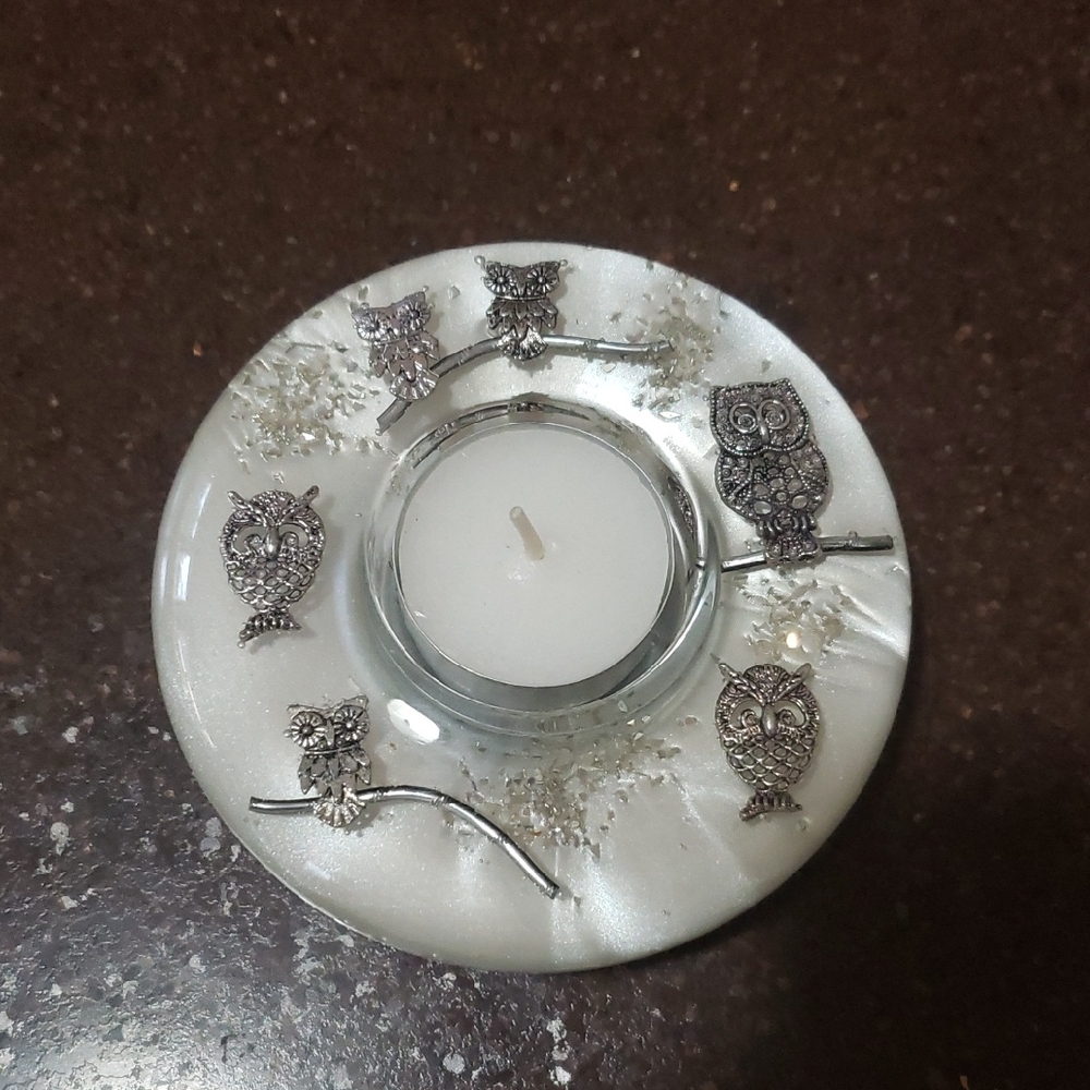 Pier 1 Imports Owl TEALIGHT holder.